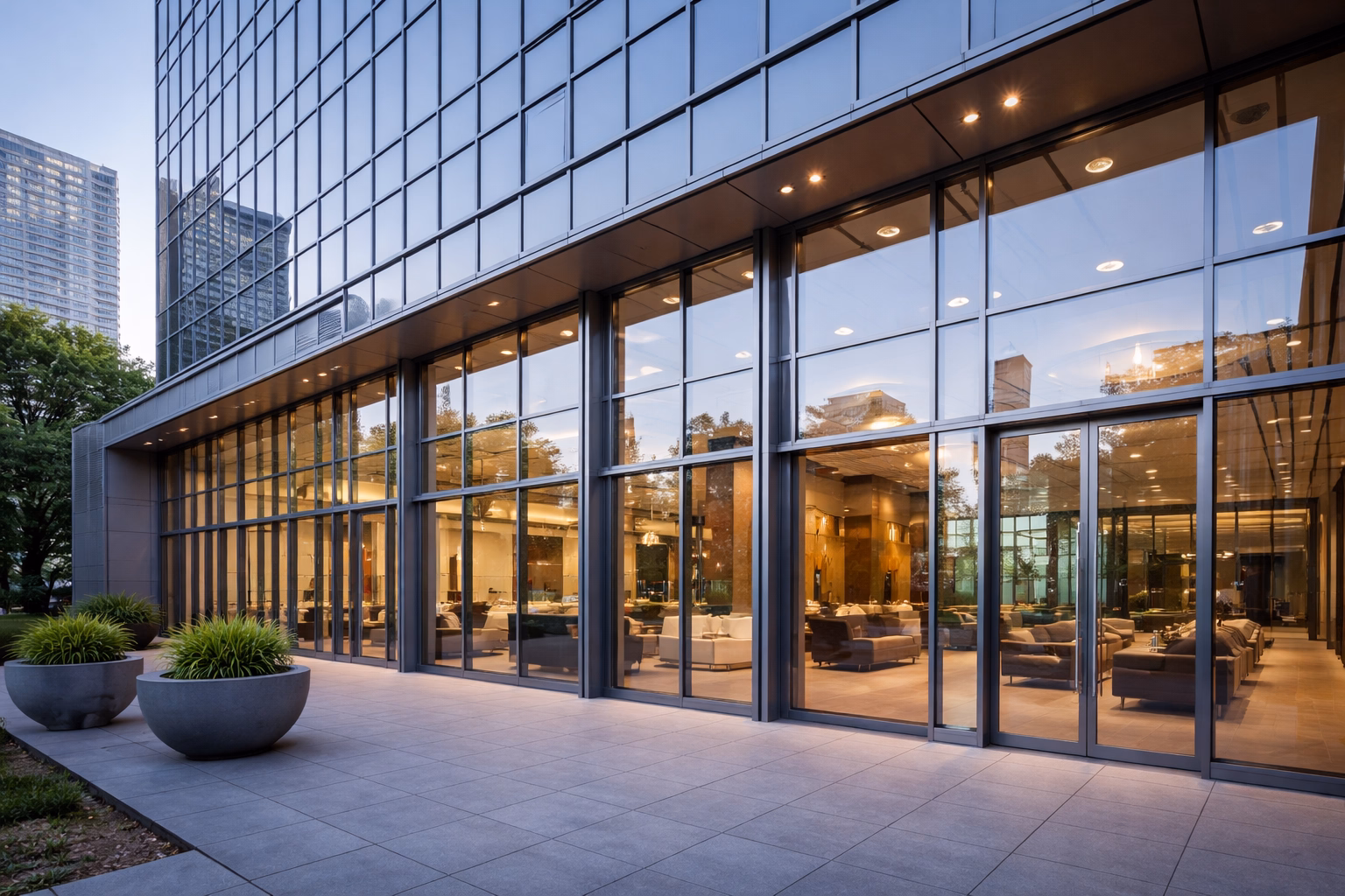 Алюминиевые витражи